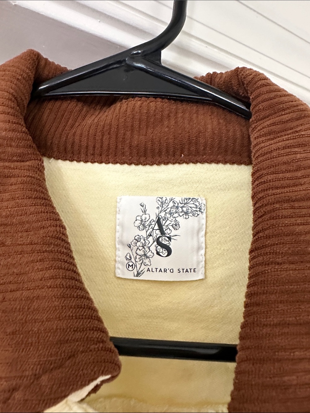 Altard State Butter Yellow and Chestnut Denim Jacket - Picture 5 of 5